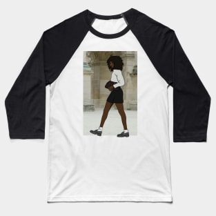 Black Woman Cartoon Collection Baseball T-Shirt